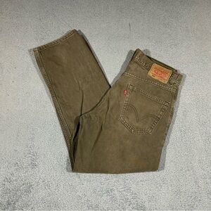 Vintage Levis 550 Jeans Men's 33x30 Khaki Red Tab Relaxed Fit #1688